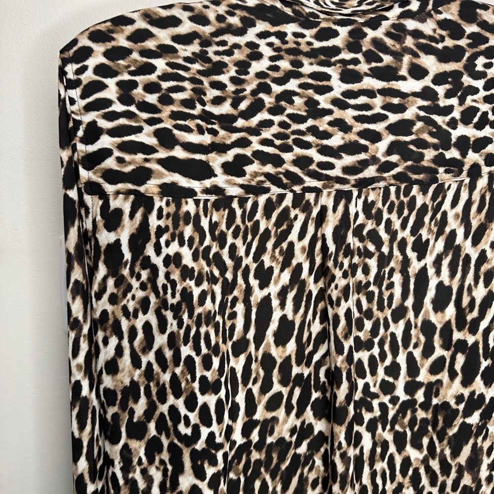 Banana Republic Dillon Classic Fit Long Sleeve Animal Print Medium - Picture 5 of 14